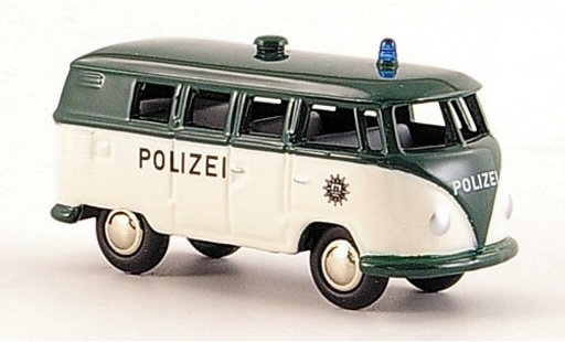 Volkswagen T1 Base 1/87 Bub Bulli Bus Politie wit/groen modelauto