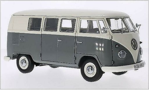 Volkswagen T1 B 1/18 Schuco Bus wit/grijs 1959 modelauto