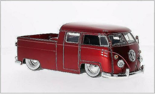 Volkswagen T1 B 1/24 Jada Toys Pickup Tuning rood 1963 modelauto