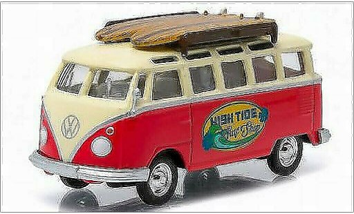 Volkswagen T1 Base 1/64 Greenlight Samba High Tide Surf Shop modelauto