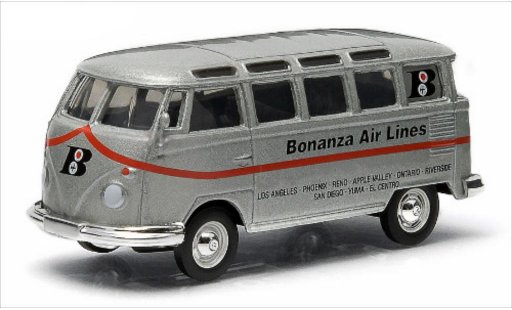 Volkswagen T1 Base 1/64 Greenlight Sambabus grijs modelauto