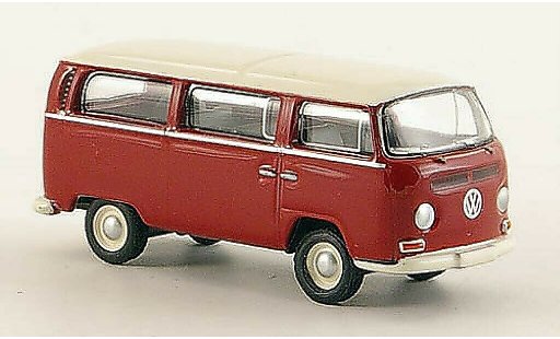 Volkswagen T2 Base 1/87 Bub Bus L rood/wit modelauto