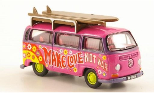 Volkswagen T2 Base 1/76 Oxford Bus Peace met Surfbrettern modelauto