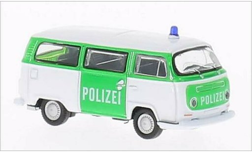 Volkswagen T2 B 1/87 Welly Bus Politie 1972 modelauto