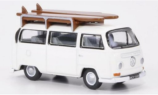 Volkswagen T2 Base 1/76 Oxford Bus wit met Surfbretter modelauto