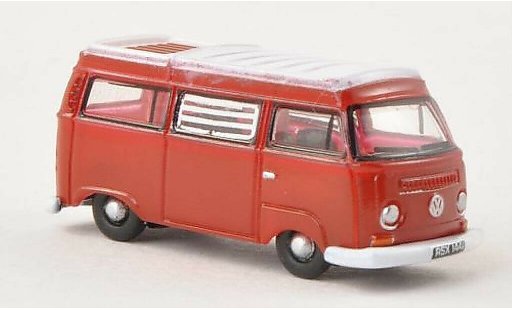 Volkswagen T2 Base 1/148 Oxford Camper rood/wit modelauto
