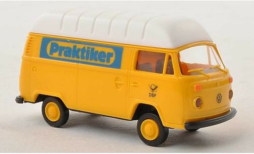 Volkswagen T2 Base 1/87 Brekina Hochdak-bestelwagen Praktiker - Deutsche Bundespost modelauto