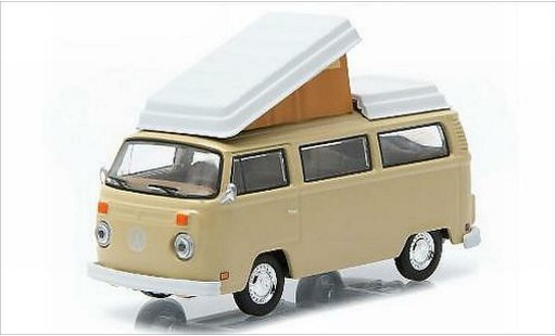 Volkswagen T2 A 1/64 Greenlight Westfalia beige 1970 modelauto