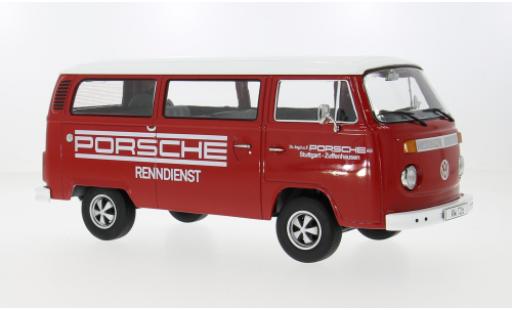 Modelauto Volkswagen T2 B Bus 1972 Porsche Renndienst 1/18 KK Scale
