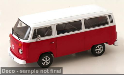 Modelauto Volkswagen T2 B Bus rood/wit 1972 1/18 KK Scale