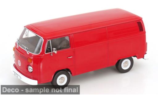 Modelauto Volkswagen T2 B Delivery Van rood 1972 1/18 KK Scale