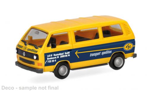 Modelauto Volkswagen T3 Base Bus ASG Hamburg 1/87 Herpa