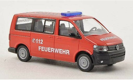 Volkswagen T5 Base 1/87 Wiking Multivan Brandweer modelauto