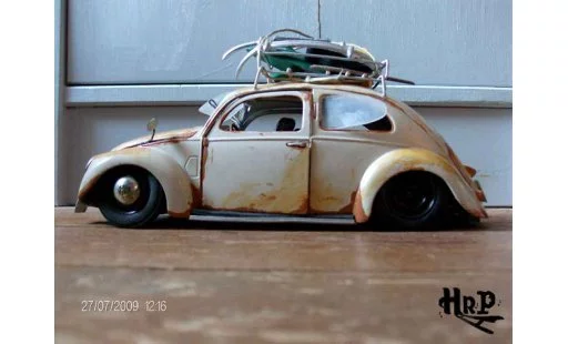 Volkswagen Kafer Base 1/18 Maisto coccinelle split hoodride modelauto