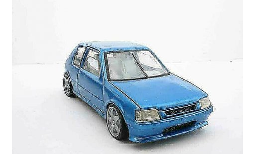 Peugeot 205 GTI 1/18 Solido blauw tuning modelauto