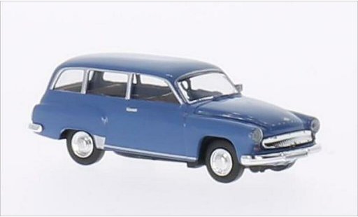 Wartburg 311 Kombi 1/87 Brekina Stationwagen blauw modelauto