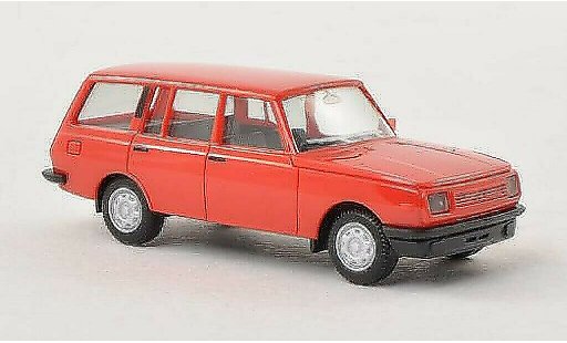 Wartburg 353 Tourist 1/87 Herpa rood 1985 modelauto