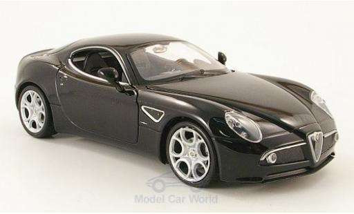 Modelauto Alfa Romeo 8C competizione zwart zonder Vitrine 1/24 Welly