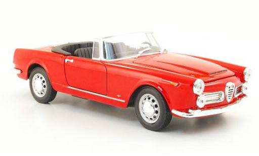 Modelauto Alfa Romeo 2600 spider 2600 rood 1960 sans Vitrine 1/24 Welly