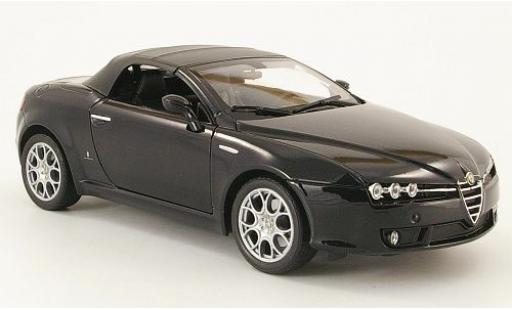 Modelauto Alfa Romeo Spider veloce zwart gesloten 1/18 Welly