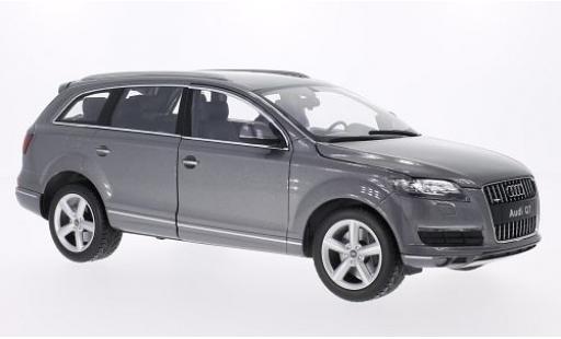 Modelauto Audi Q7 suv grijs 2010 1/18 Welly