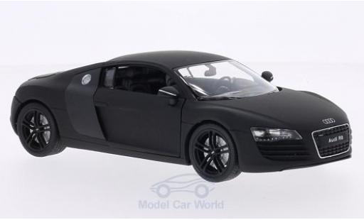 Modelauto Audi R8 v10 Coupe mat-zwart/carbon 1/24 Welly