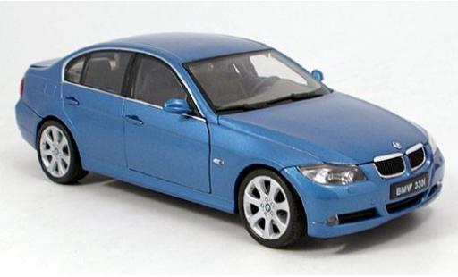 Modelauto Bmw 330 berline i met.-blauw 1/18 Welly