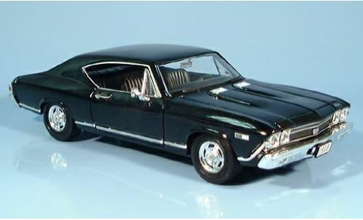 Modelauto Chevrolet Chevelle SS 396 zwart 1/24 Welly
