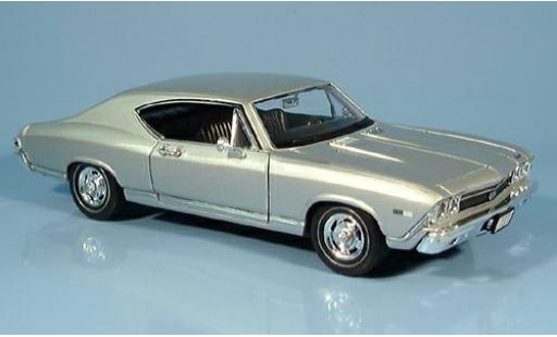 Modelauto Chevrolet Chevelle SS 396 grijs 1/24 Welly