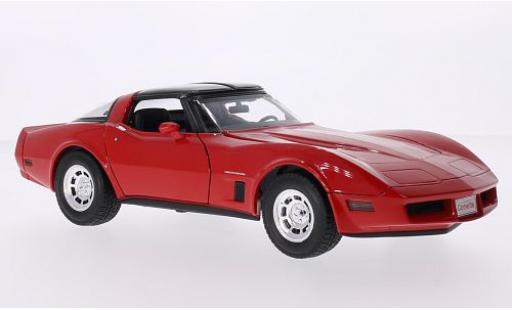 Modelauto Chevrolet Corvette Coupe rood 1982 1/18 Welly