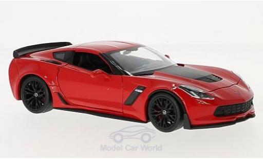Modelauto Chevrolet Corvette Z06 rood 2017 1/24 Welly