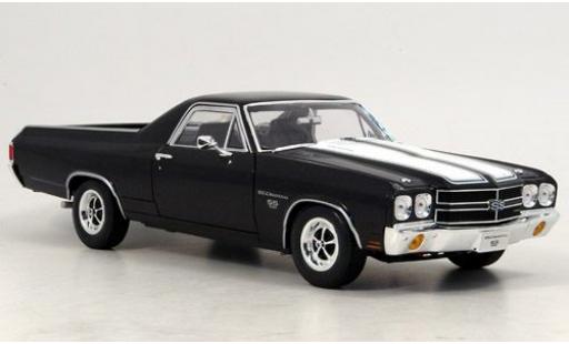 Modelauto Chevrolet El Camino SS 396 zwart 1970 1/18 Welly