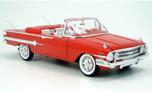 Modelauto Chevrolet Impala Convertible Cabriolet rood 1960 1/18 Welly