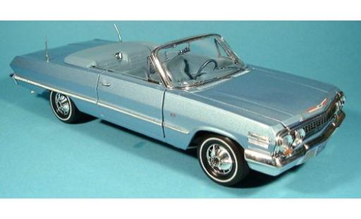 Modelauto Chevrolet Impala Convertible open met. blauw 1/18 Welly