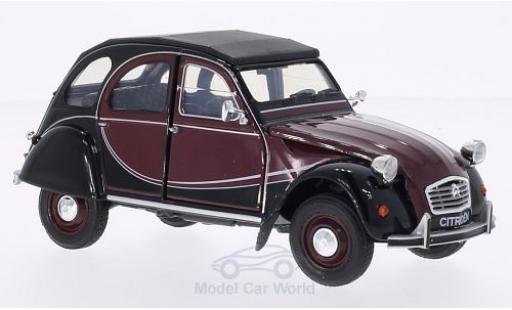 Modelauto Citroen 2CV Charleston 6 rood/zwart 1/24 Welly