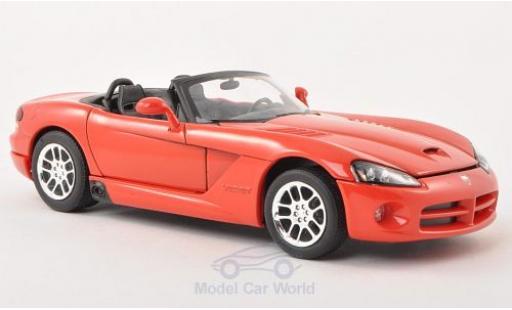 Modelauto Dodge Viper SRT 10 - rood 2003 1/24 Welly