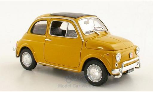 Modelauto Fiat 500 Nuova geel 1957 zonder Vitrine 1/18 Welly