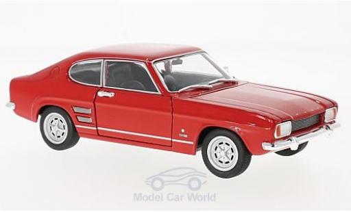 Modelauto Ford Capri 1600 I GT XLR rood 1969 1/24 Welly
