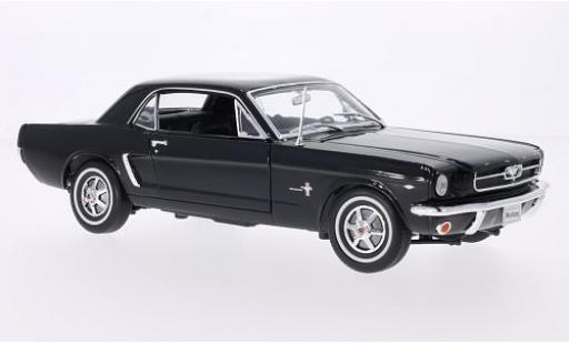 Modelauto Ford Mustang Hardtop Coupe zwart 1964 1/24 Welly
