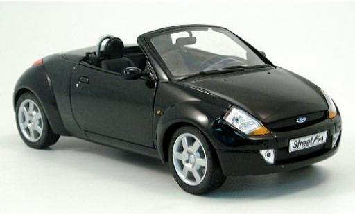 Modelauto Ford Street Ka Cabriolet zwart 1/18 Welly