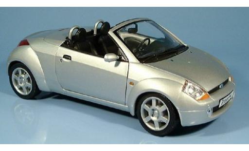 Modelauto Ford Street Ka Cabriolet grijs 2003 1/18 Welly