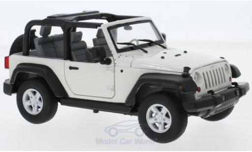 Modelauto Jeep Wrangler Rubicon wit 2007 1/24 Welly