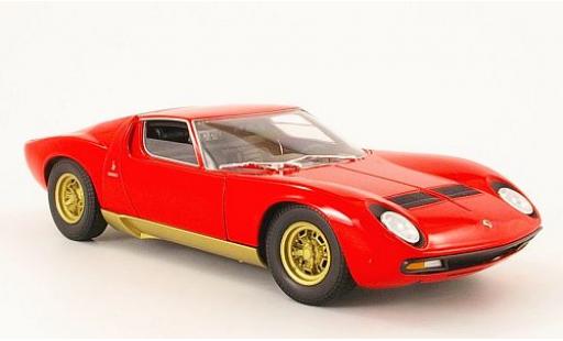 Modelauto Lamborghini Miura SV rood 1971 1/18 Welly