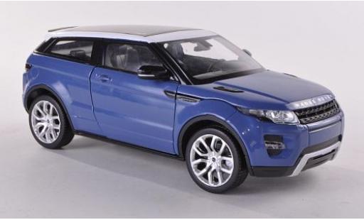 Modelauto Land Rover Range Rover Base Land Rover blauw/wit 1/24 Welly