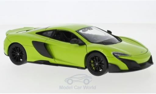 Modelauto McLaren 675 Base LT groen 1/24 Welly