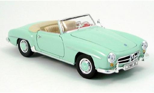 Modelauto Mercedes 190 Base SL Cabriolet groen 1955 1/18 Welly