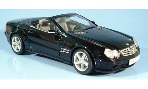 Modelauto Mercedes 500 Base SL Cabriolet zwart 2001 1/18 Welly