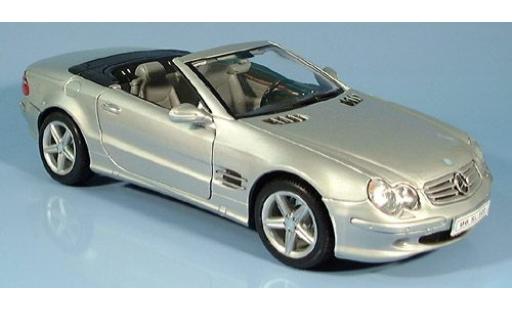 Modelauto Mercedes 500 Base SL Cabriolet grijs 1/18 Welly