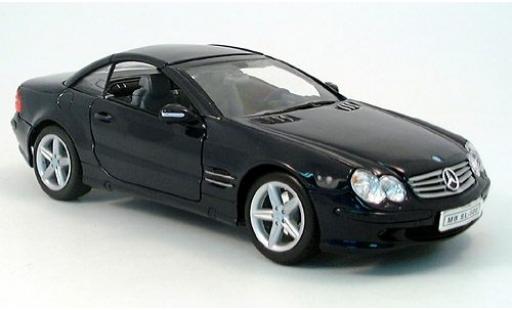 Modelauto Mercedes 500 Base SL HT gschlossen blauw 1/18 Welly