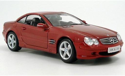 Modelauto Mercedes 500 Base SL HT rood 2003 1/18 Welly